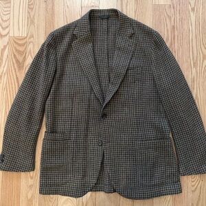 Drakes Brown Houndstooth Sport Coat